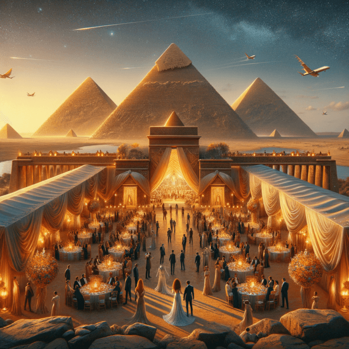 Chiuse le Piramidi Egizie per un Matrimonio da Miliardari Chiuse le Piramidi Egizie per un Matrimonio da Miliardari